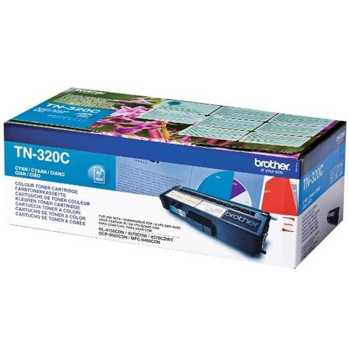 Toner Brother TN-320C, azúrový POŠKODENÝ OBAL
