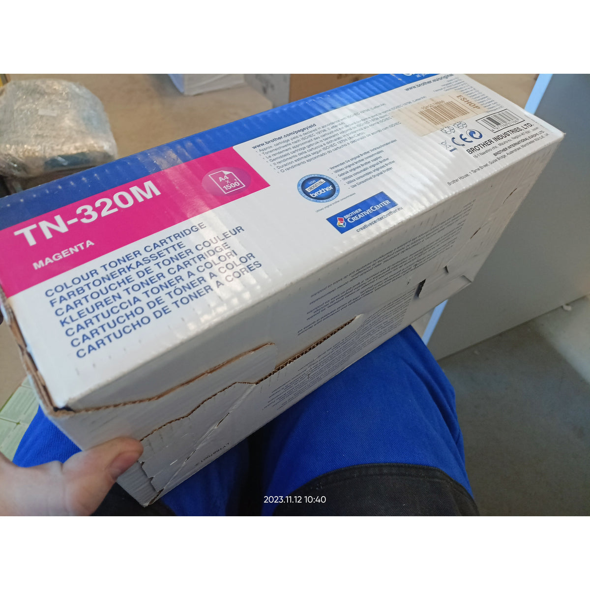 Toner Brother TN-320M, purpurový