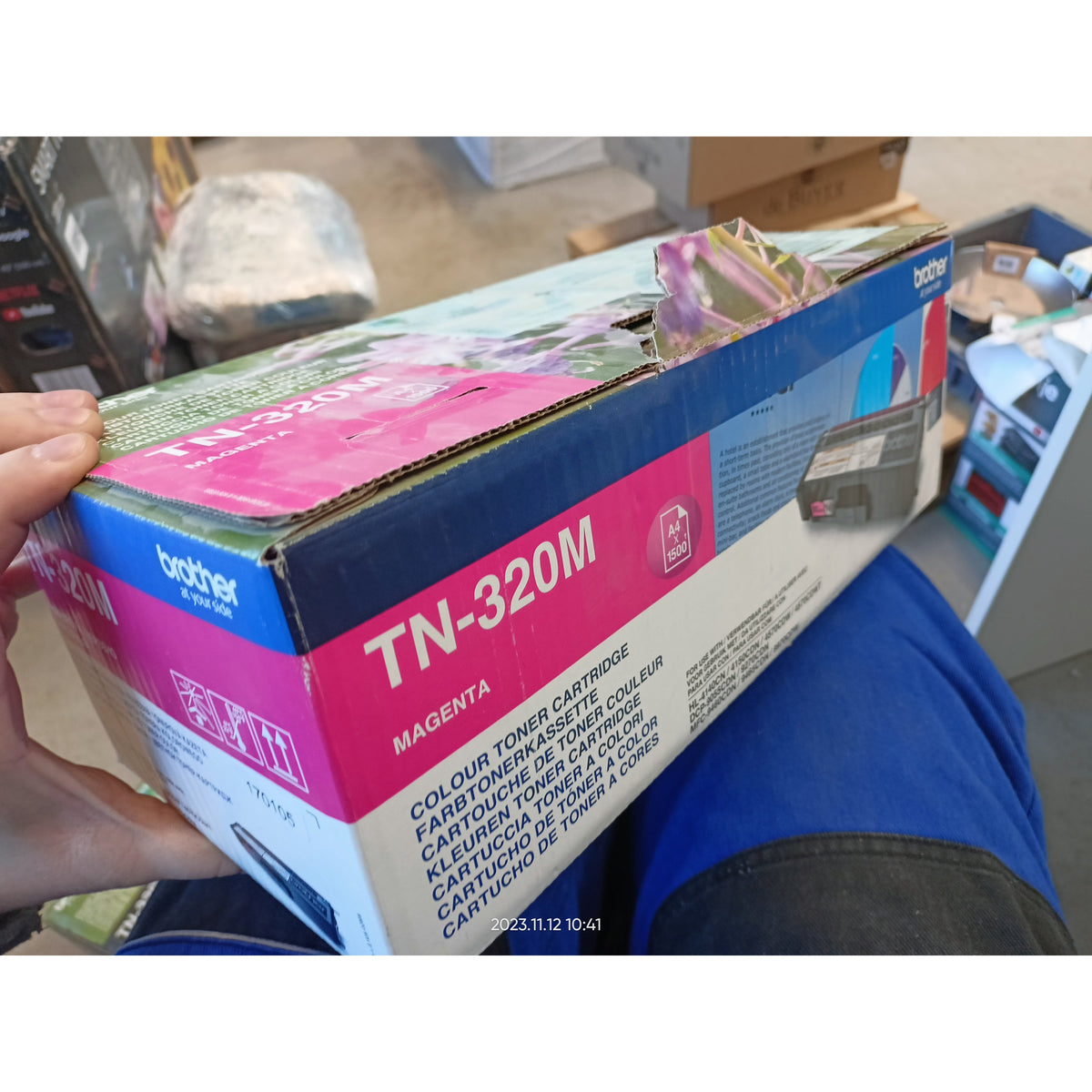 Toner Brother TN-320M, purpurový