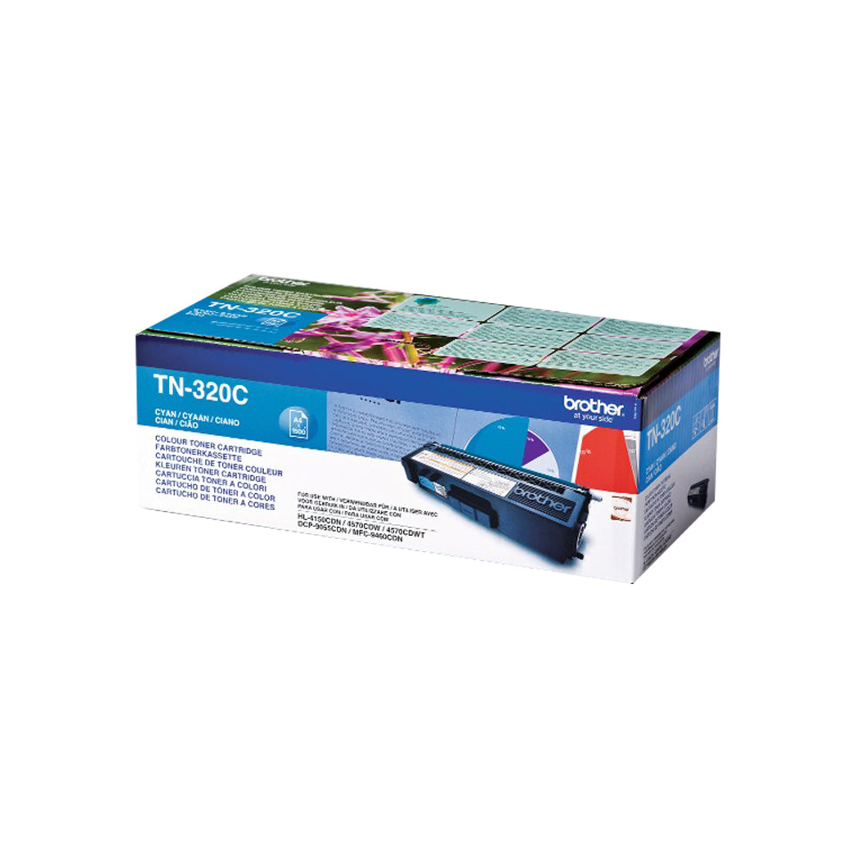 Toner Brother TN-320C, azúrový POŠKODENÝ OBAL