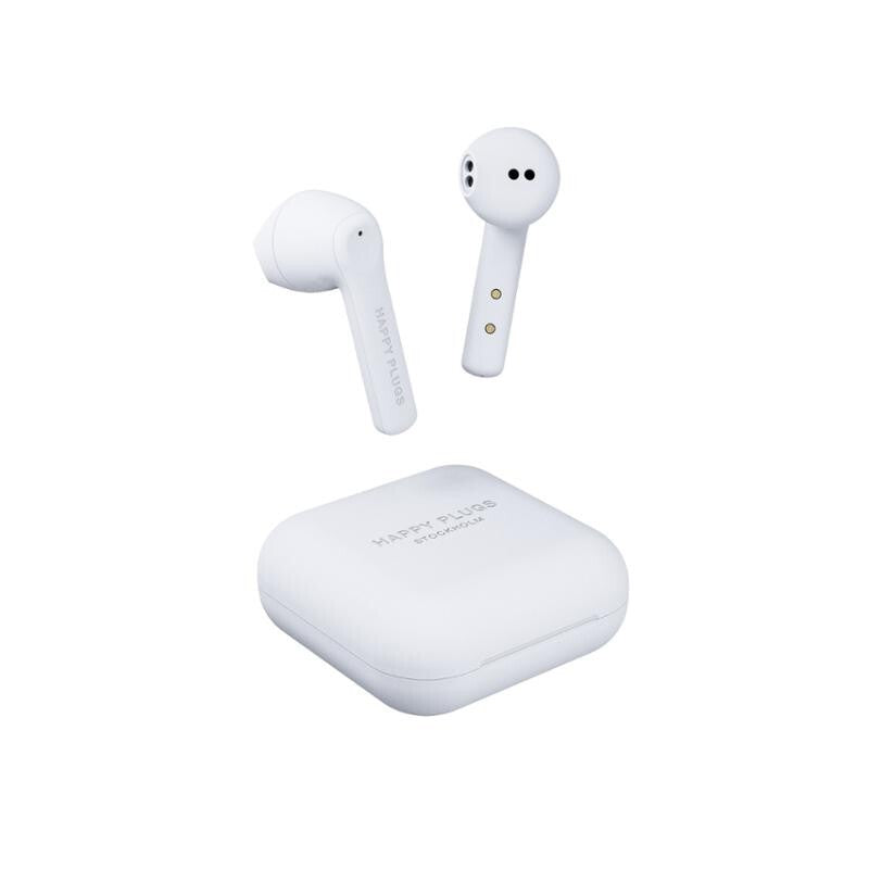 True Wireless slúchadlá Happy Plugs Air 1 Go, biele