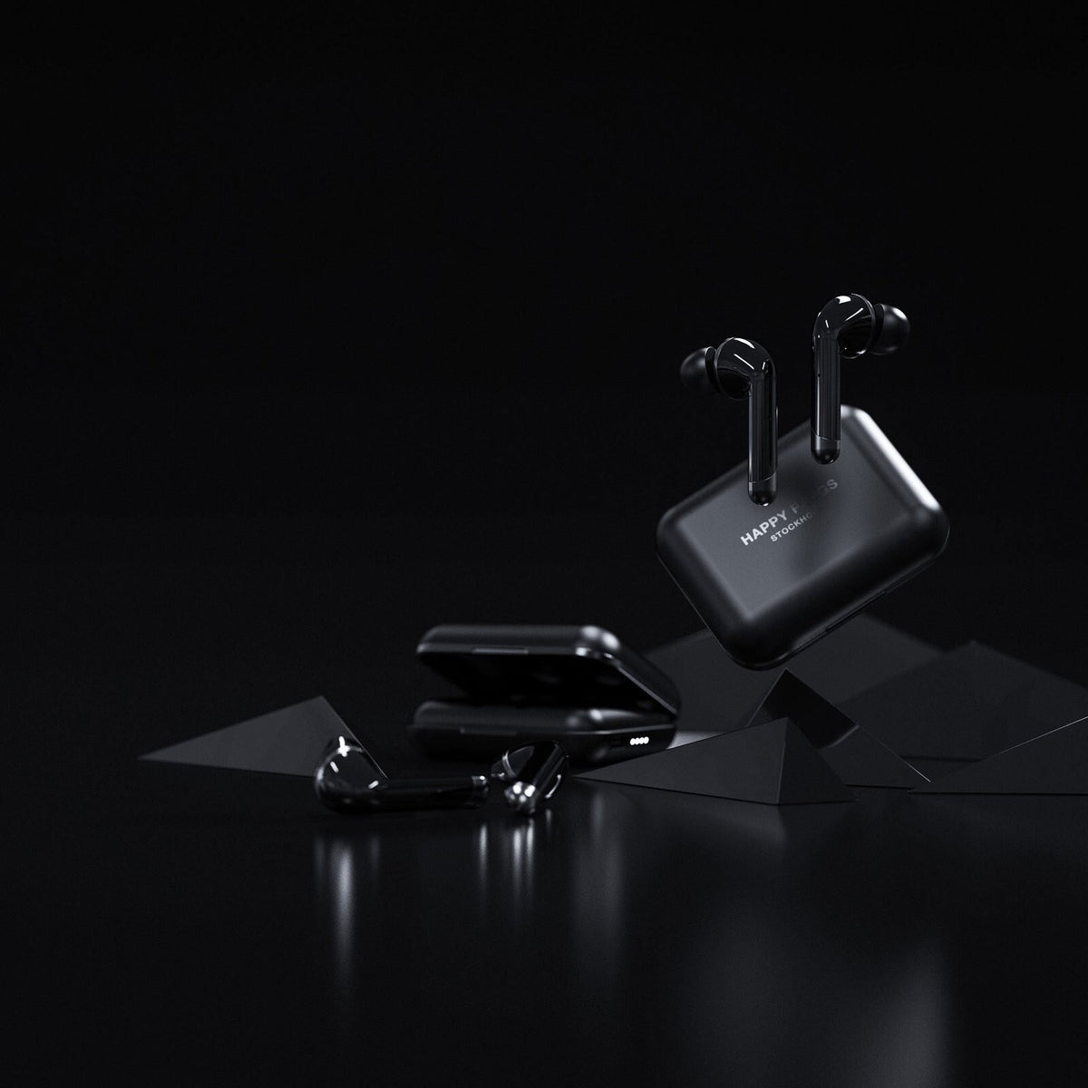 True Wireless slúchadlá Happy Plugs Air 1 Plus In-Ear, čierne