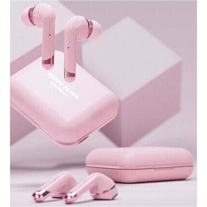 True Wireless slúchadlá Happy Plugs Air 1 Plus In-Ear, ružovo-zl