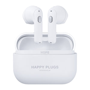 True Wireless slúchadlá Happy Plugs Hope, biela