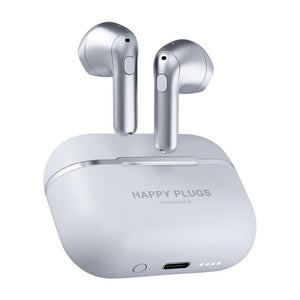 True Wireless slúchadlá Happy Plugs Hope, strieborná POŠKODENÝ OB