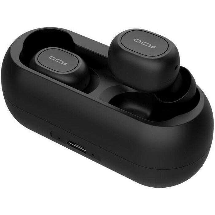 True Wireless slúchadlá QCY - T1C, čierne POŠKODENÝ OBAL