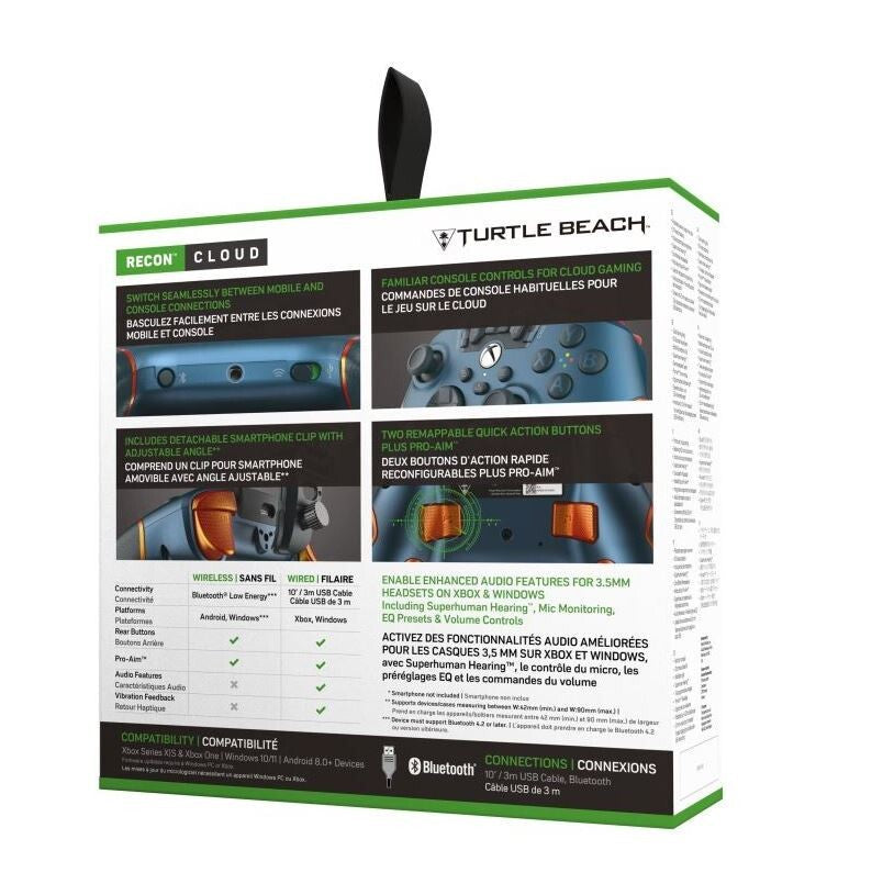 Turtle Beach Recon Cloud,XBOX X/S,XBOX ONE,Windows 10/11,modrý