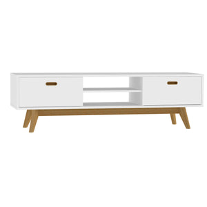 TV stolík BESS 2162-001 (biela/dub) - II. akosť
