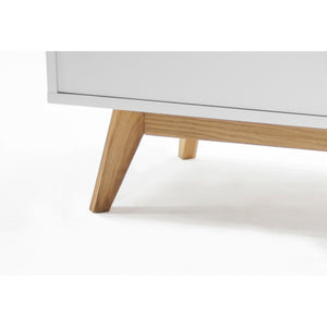 TV stolík BESS 2162-001 (biela/dub) - II. akosť