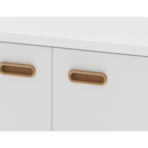 TV stolík BESS 2162-001 (biela/dub) - II. akosť