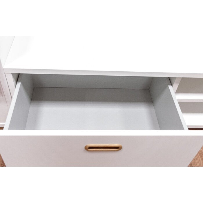 TV stolík BESS 2162-001 (biela/dub) - II. akosť