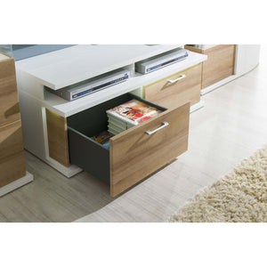 TV stolík Cino-Typ 31 (biela arctic/dub riviera)