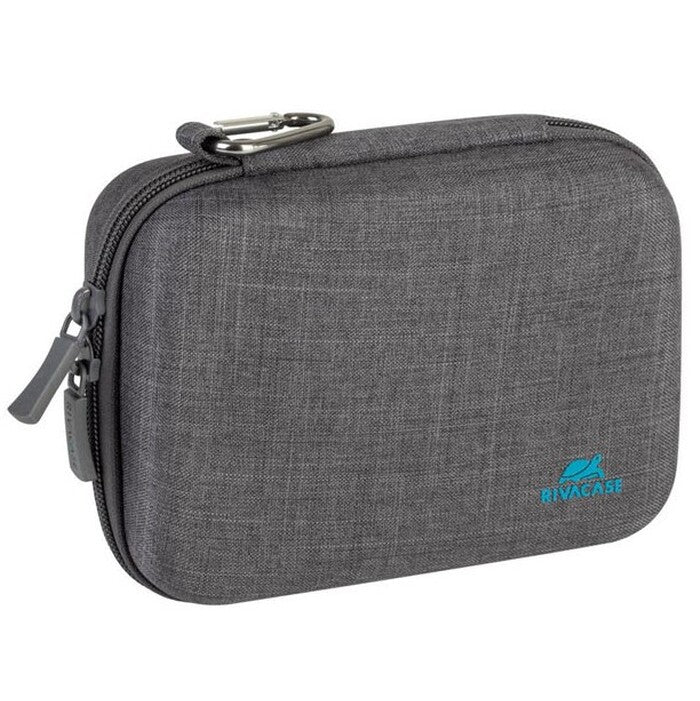 Tvrdené puzdro pre akčné kamery Riva Case 70x125x60 mm, sivé