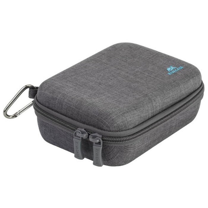 Tvrdené puzdro pre akčné kamery Riva Case 70x125x60 mm, sivé