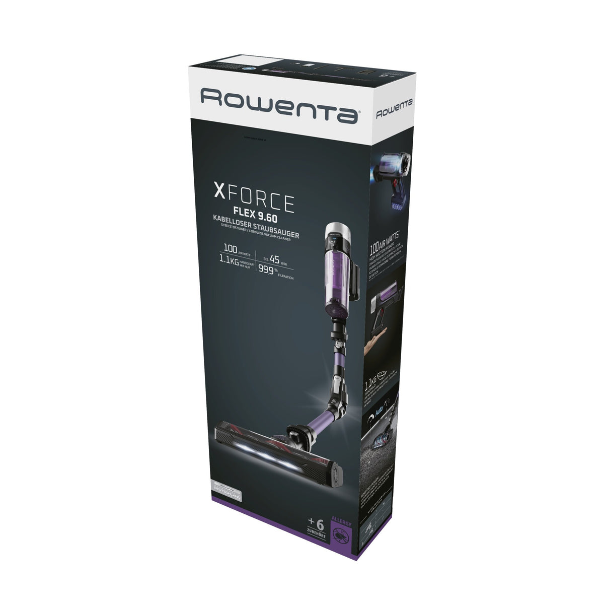 Tyčový vysávač Rowenta X-ForceFlex 9.60 AutoAllergy 3v1 RH2039WO