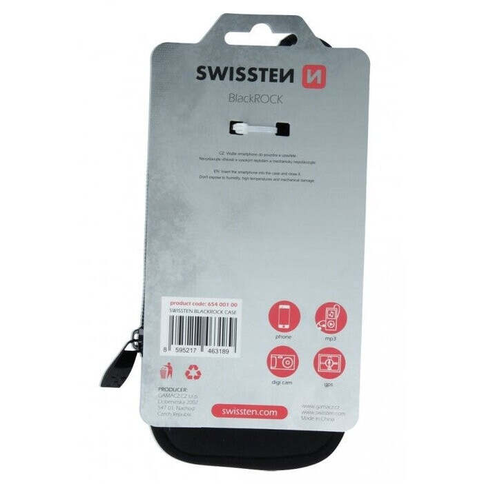 Univerzálny obal SWISSTEN do 6,4&quot;, čierna