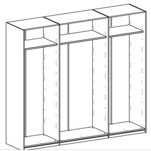 UNO - Šatník 250 cm (pino aurelio)