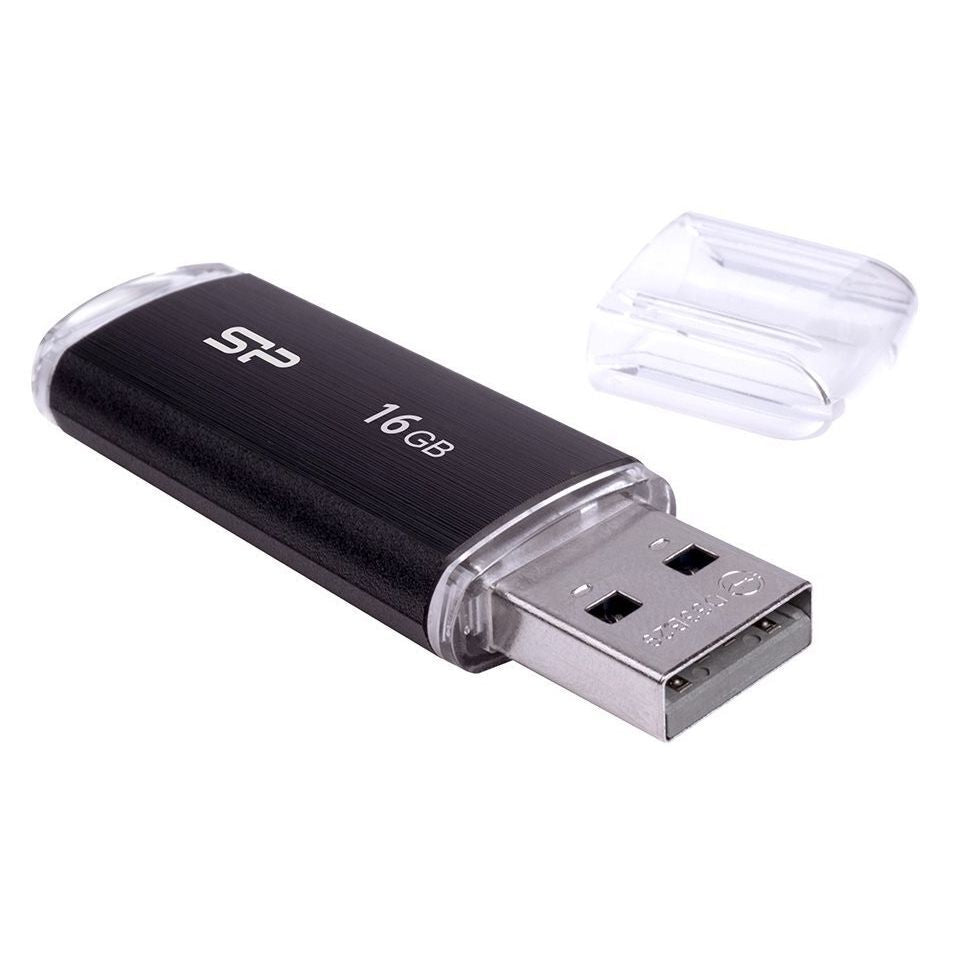 USB flash disk Silicon Power Ultima U02 16GB USB 2.0, čierna