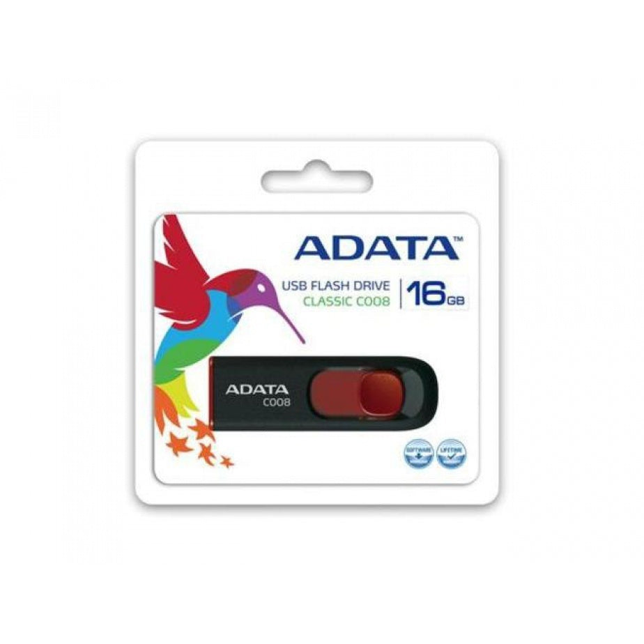USB kľúč 16GB Adata C008, 2.0 (AC008-16G-RKD)