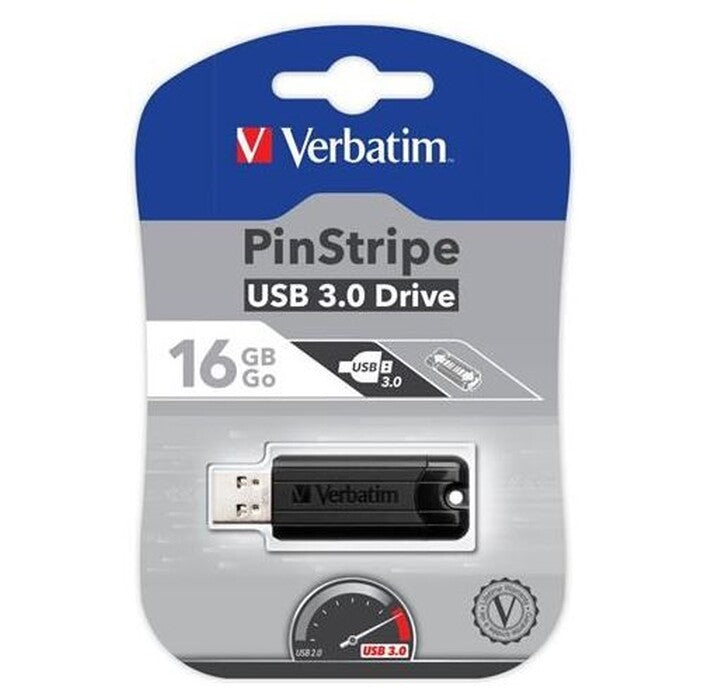 USB kľúč 16GB Verbatim PinStripe, 3.0 (49316)