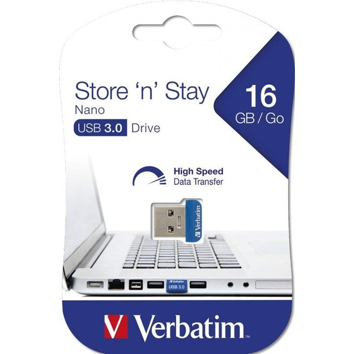 USB kľúč 16GB Verbatim Store&#39;n&#39;Stay Nano, 3.0 (98709)