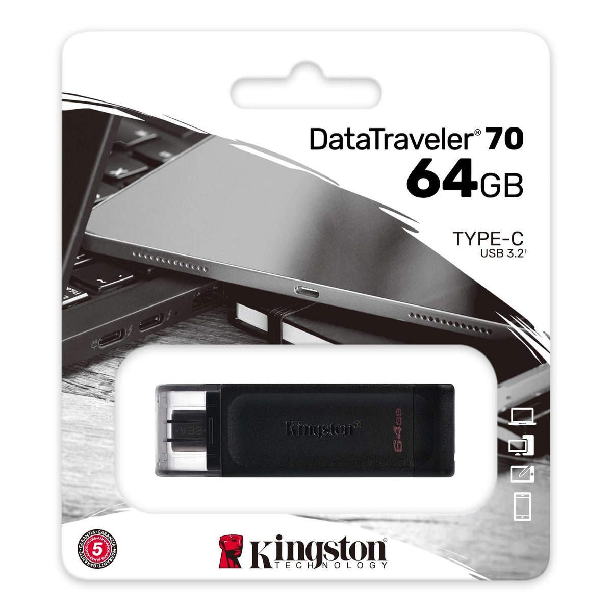 USB kľúč 64GB Kingston DT70, 3.2 (DT70/64GB)