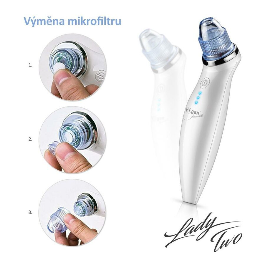 Vákuový čistič pleti s mikrodermálnou abráziou Vigan Lady TWO
