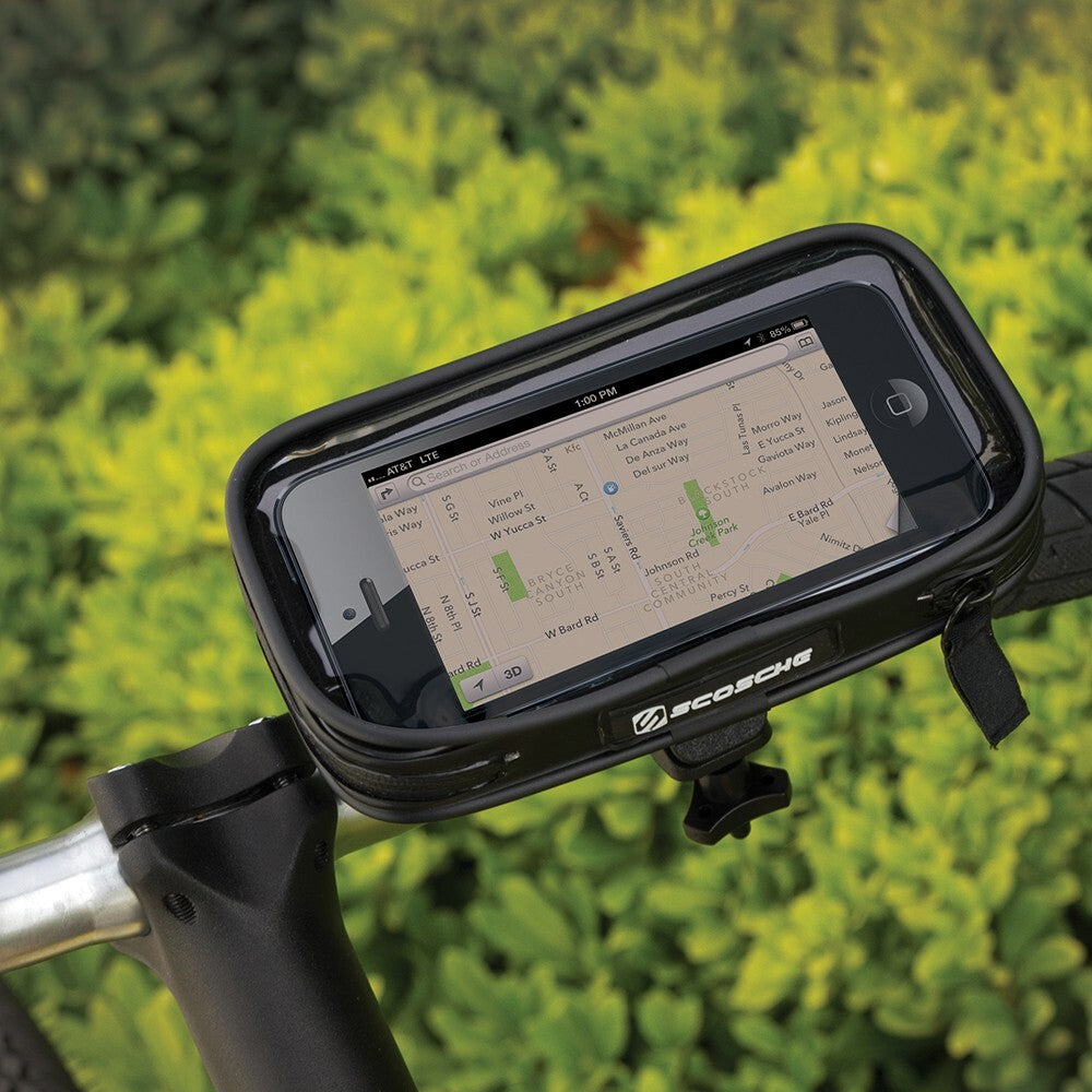 Vodoodolný držiak na bicykel Scosche HandleIT M, do 4&quot;, 360°