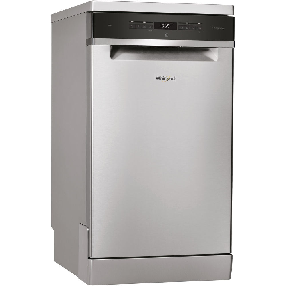 Voľne stojaca umývačka riadu WHIRLPOOL WSFO 3O23 PF X, 45 cm