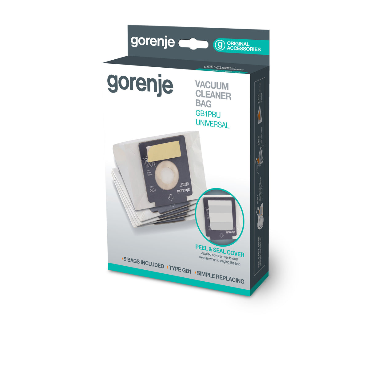 Vrecká do vysávača Gorenje GB1PBU, 5ks