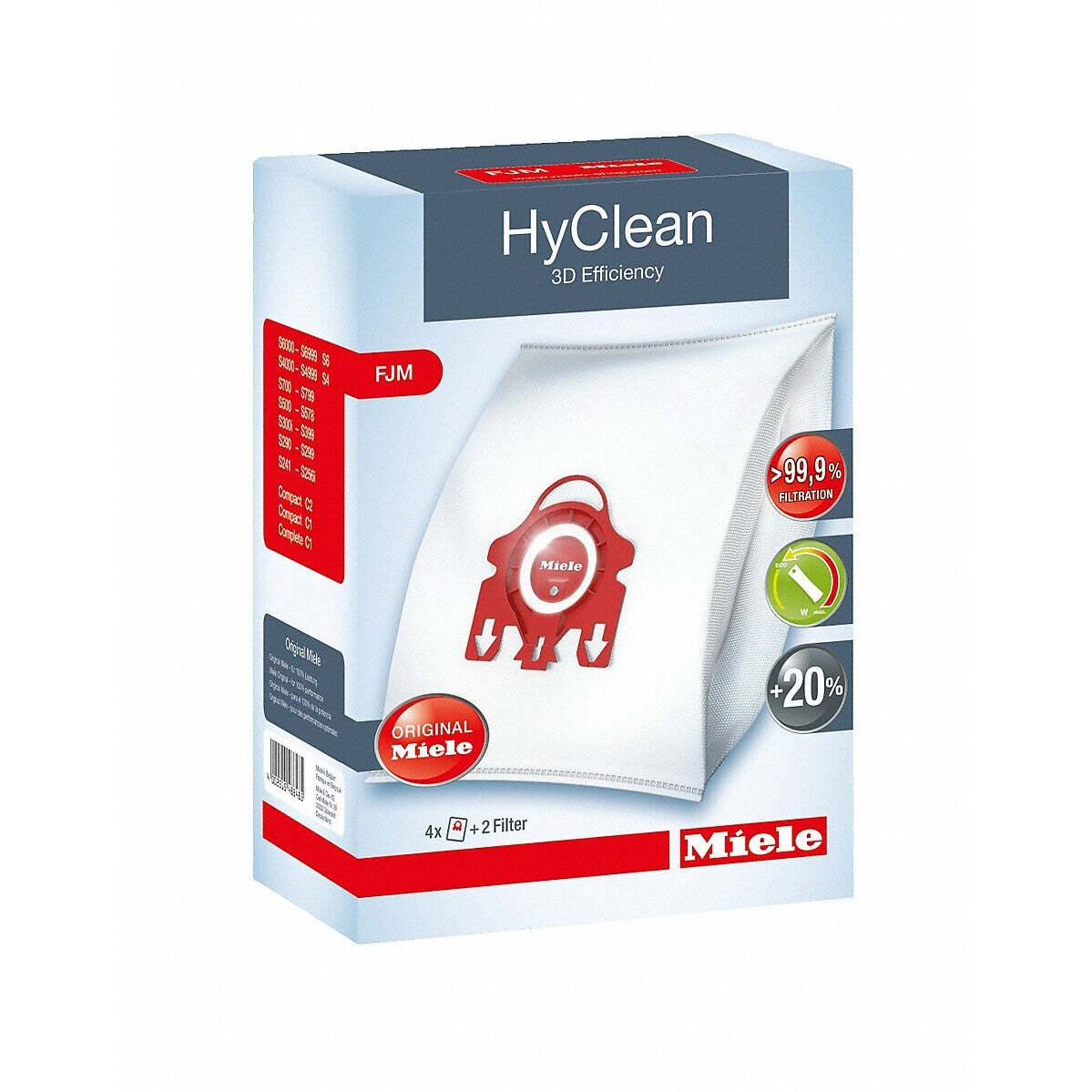 Vrecká do vysávača Miele HyClean FJM, antibakteriálne, 4ks