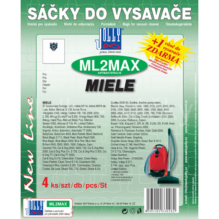 Vrecká do vysávača Miele ML MAX, 4ks
