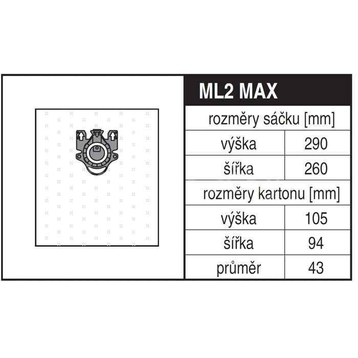 Vrecká do vysávača Miele ML MAX, 4ks