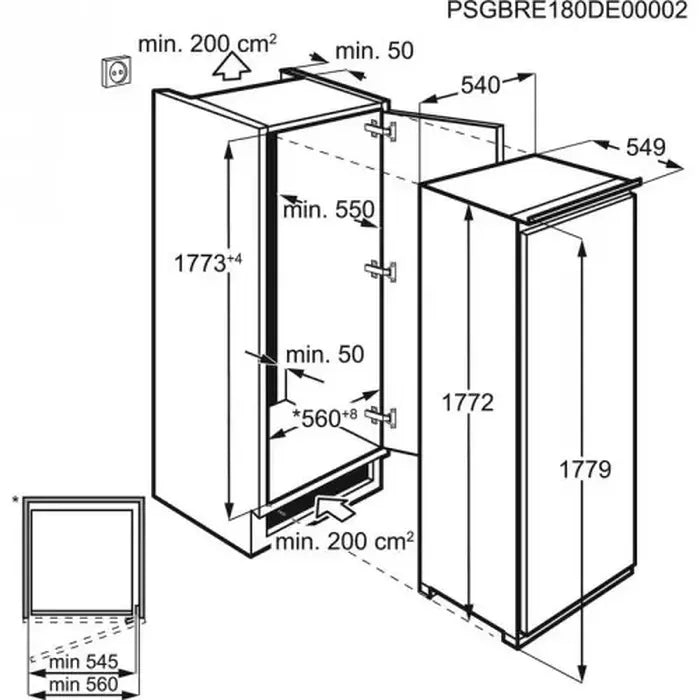 Vstavaná chladnička AEG SKE818D1DS