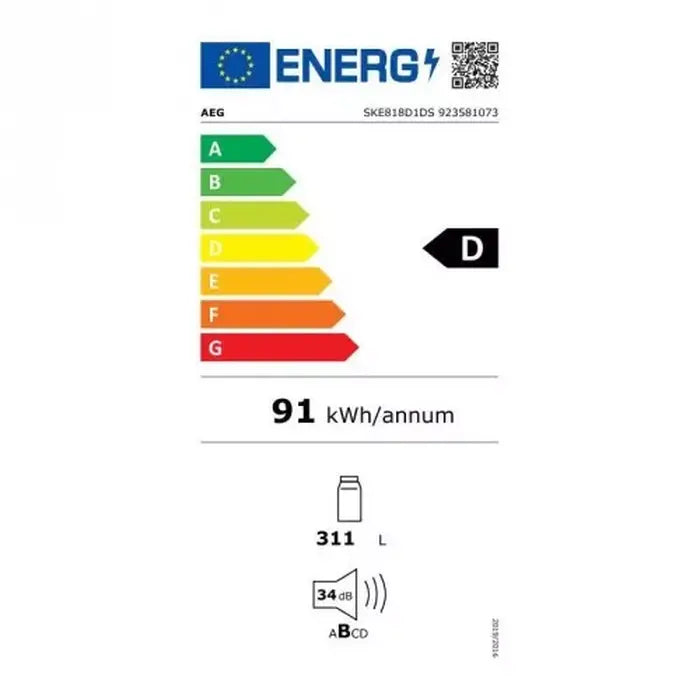 Vstavaná chladnička AEG SKE818D1DS