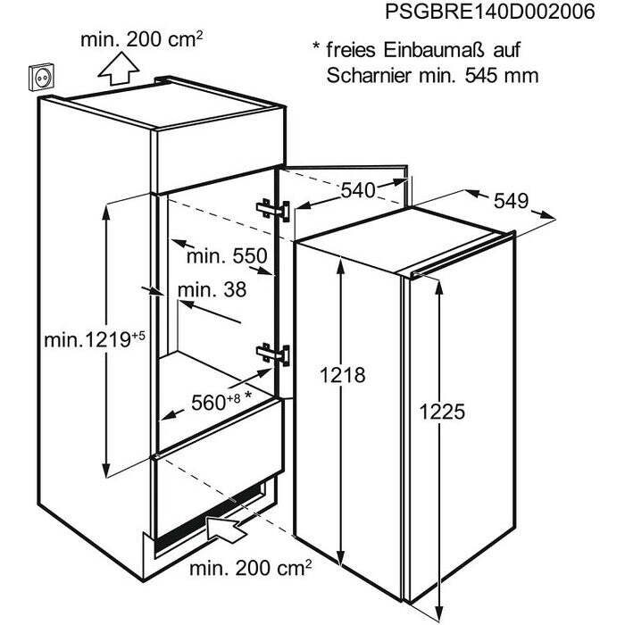 Vstavaná chladnička Electrolux LRB3AF12S