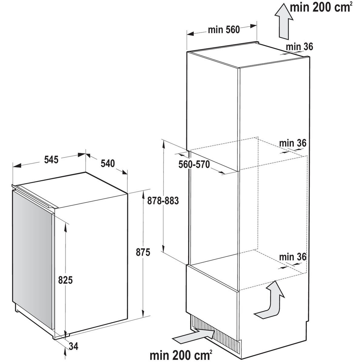 Vstavaná chladnička Gorenje RBI4092E1