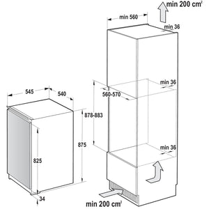Vstavaná chladnička Gorenje RBI4092E1