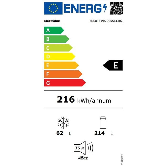 Vstavaná chladnička s mrazničkou dole  Electrolux ENS8TE19S