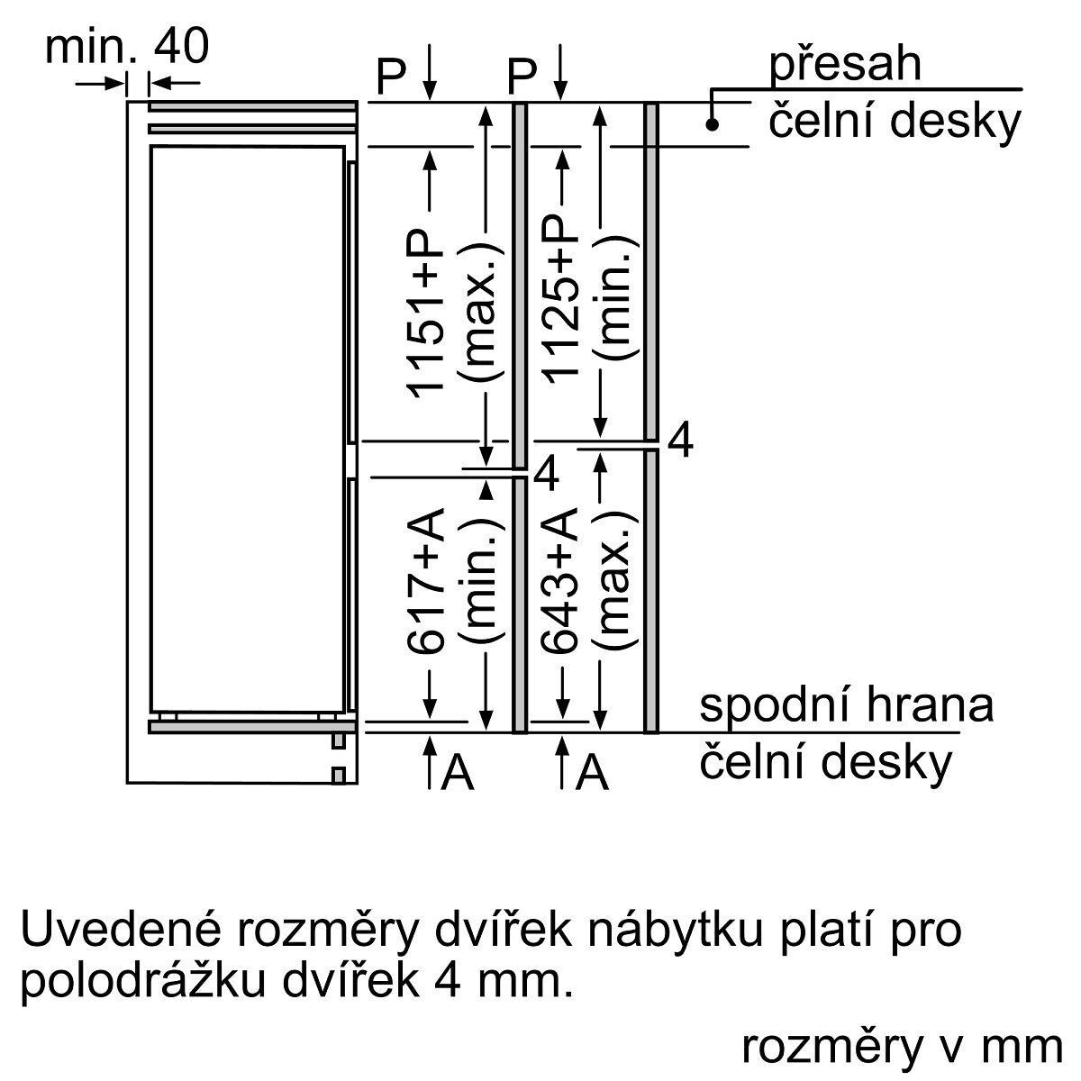 Vstavaná kombinovaná chladnička Bosch KIV87VFE0