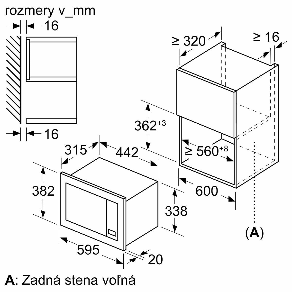 Vstavaná mikrovlnná rúra Bosch BFL623MS3