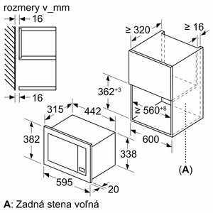 Vstavaná mikrovlnná rúra Bosch BFL623MS3