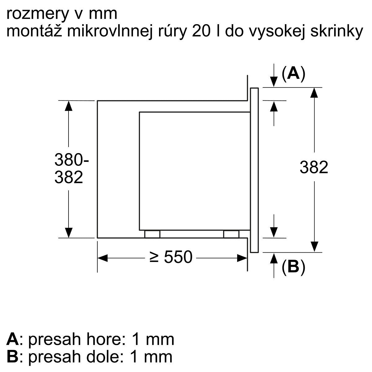 Vstavaná mikrovlnná rúra Bosch BFL623MS3