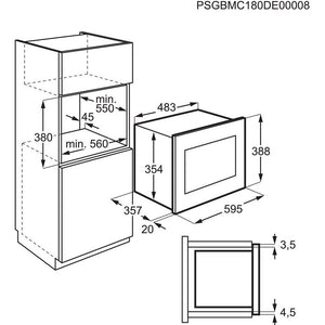 Vstavaná mikrovlnná rúra Electrolux EMS4253TEX