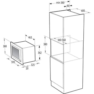 Vstavaná mikrovlnná rúra Gorenje BM201AG1X