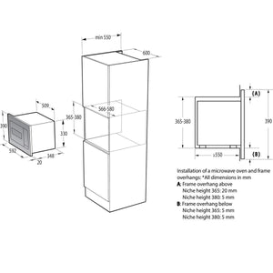 Vstavaná mikrovlnná rúra Gorenje BM235G1SYB