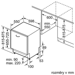 Vstavaná umývačka riadu Bosch SMV4ECX24E, 60cm, 14sad