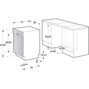 Vstavaná umývačka riadu Gorenje GI641D60,13sad,60cm