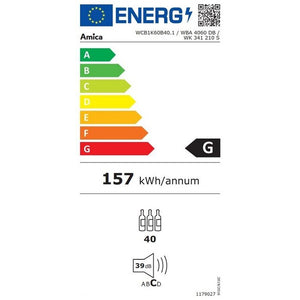 Vstavaná vinotéka Amica WBA 4060 DB, A