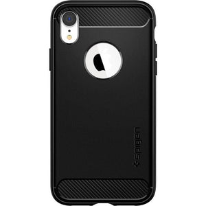 Zadný kryt na iPhone XR Spigen Rugged Armor, čierny